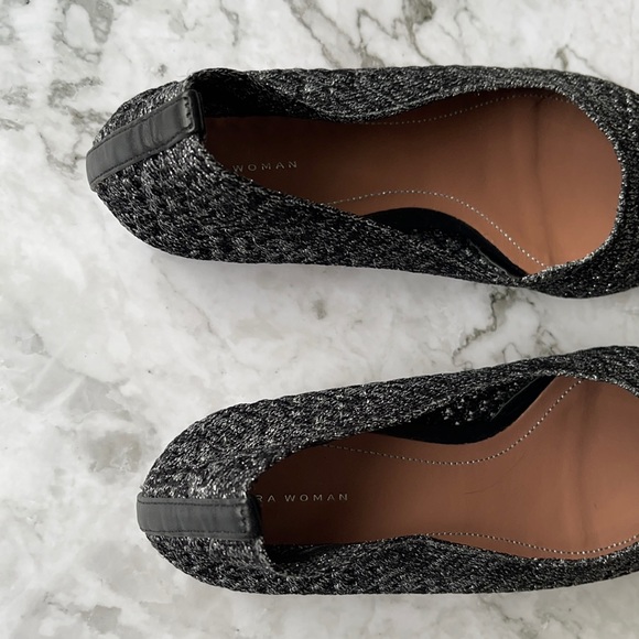 ZARA | Metallic knit pointed flats - Picture 5 of 12